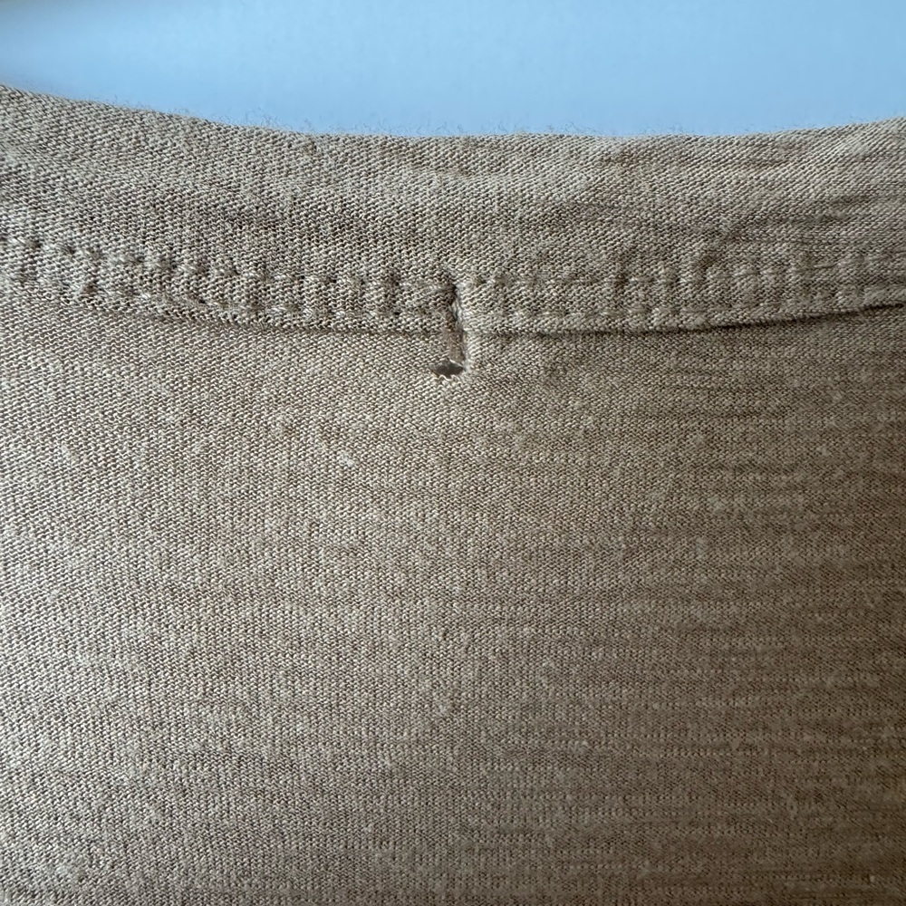 Standard James Perse long sleeve pocket tee shirt tan - Picture 8 of 8